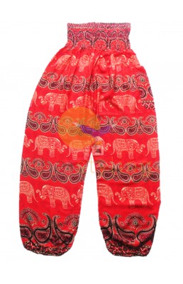 Amazingly comfortabe Orange cheerful elephant yoga pants