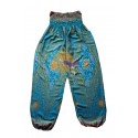 Pantalon de yoga paisley turquoise