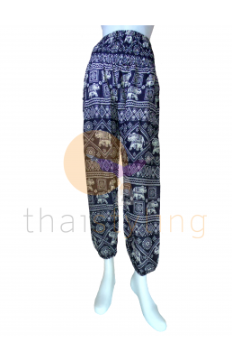 Pantalon de yoga ultra confortable au motif d' éléphant à la mode turquoise