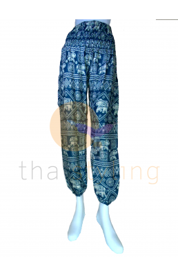 Amazingly comfortable Turquoise trendy elephant yoga pants