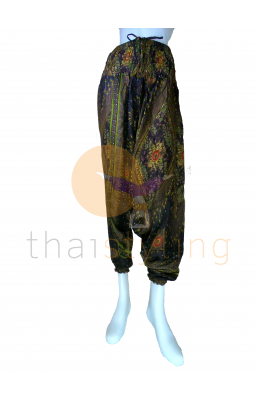 Pantalon de yoga paisley brun aladdin