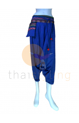 Pantalon de yoga bleu aladdin