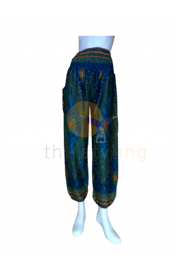 Turquoise Paisley yoga pants